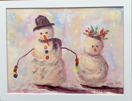 Mr and Mrs Snowman.